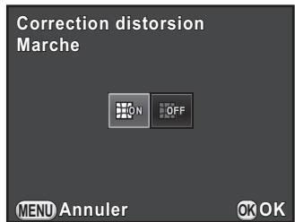PENTAX K30 - Utilisez le bouton de navigation (▲▶) pour sélectionner [OFF] (Arrêt) ou [ON] (Marche). - 1