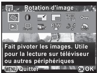 PENTAX K30 - Éléments de la palette du mode de lecture - 1