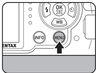 PENTAX K30 - Appuyez sur le bouton MENU en etat de pause. - 1