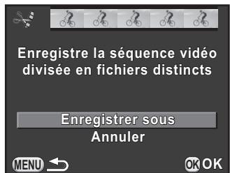 PENTAX K30 - Utilisez le bouton de navigation ( ) pour selectionner [Enregistrer sous] puis appuyez sur le bouton OK. - 1