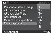 PENTAX K70 - Modifiez les parametes si nécessaire. - 1