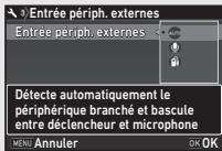PENTAX K70 - Utilisation d'un microphone ou d'un déclencheurouple - 2