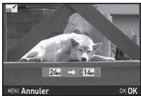 PENTAX K70 - Changement du nombre de pixels enregistrés (Redimensionner) - 1