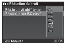 PENTAX K70 - Réduction du bruit lors d'une prise de vue avec une sensibilité ISO élevé - 1