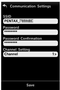PENTAX K70 - Communication Settings (Paramètres de communication) - 1