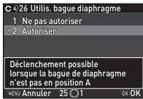 PENTAX KS-2 - Utilisation de la bague du diaphragme - 1