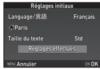 PENTAX KS-2 - Appuyez sur  pour selectionner [Réglages effectuels] puls appuyez sur OK. - 1