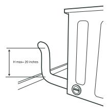 HOOVER VISION HD 8KG - Installation of the Discharge Hose - 4