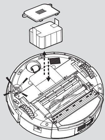 HOOVER RBC011,  RBC012 - Remplacement des piles du mur virtuel* - 3
