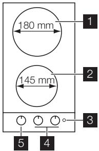 ELECTROLUX EHS30020P,  EHS30020P - Description de la table de cuisson - 1
