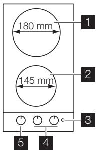 ELECTROLUX L30 EHS3920HOX - Kochfeldanordnung - 1