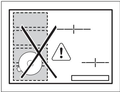 ELECTROLUX EHX9565FOK - Correct cookware position: - 2