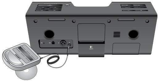 LOGITECH PURE-FI ANYTIME - Pour utiliser l'entrée auxiliaire 3,5 mm: - 1