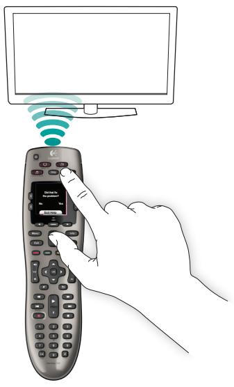 LOGITECH HARMONY 650 REFRESH - Utilisation du bouton Help - 2