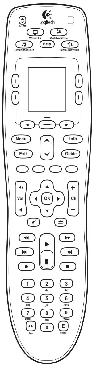 LOGITECH HARMONY 650 REFRESH - Boutons de votre télécommande Harmony 650 - 1