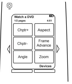 LOGITECH HARMONY 900 - Commandes communés à votre activités - 1