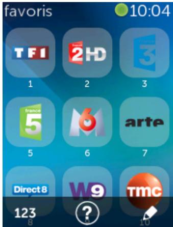 favoris 10:04 TFI 2HD 3 france 5 6 arte 7 Direct8 W9 TMC 123 8 ?