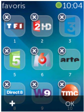 favoris 10:04 TFI 2HD 3 France 5 6 arte 7 Direct8 W9 Tmc OK