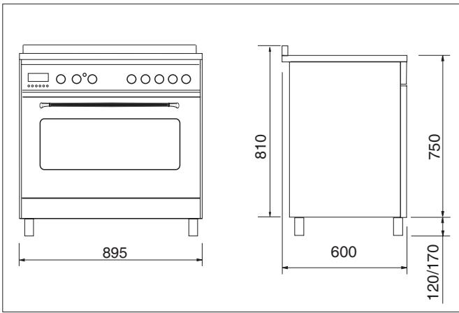 ROSIERES FE 9163 - OVERALL DIMENSIONS - 1