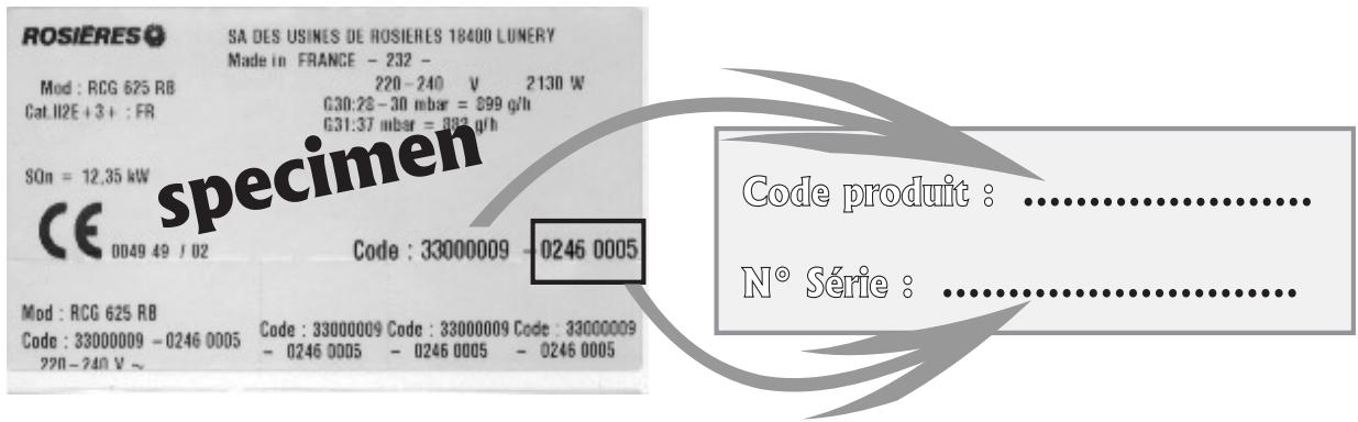 ROSIERES RCG 629 - LIRE ATTENTIVEMENT LA NOTICE POUR VOUS PERMETTRE DE TIRER LE MEILLEUR PARTI DE VOTRE APPAREIL. - 1