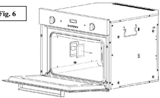 ROSIERES RDCF 43 MIN - Replacement of oven lamp (fig. 6) - 1