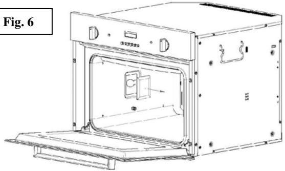 ROSIERES RDCF43MIN - Remplacement de la lampe du four (fig. 6) - 1