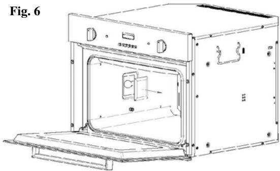 ROSIERES RDCF43MIN - Cambio de la bombilla del horno (fig. 6) - 1