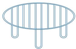 ROSIERES RSK309 - Grille intercalaire basse - 1