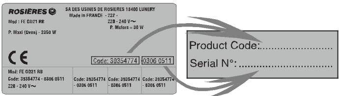 ROSIERES RF 4620,  RF4620IN,  RFT 5567 BAV,  RFT 5577 FAV - RECOMMENDATIONS - 1