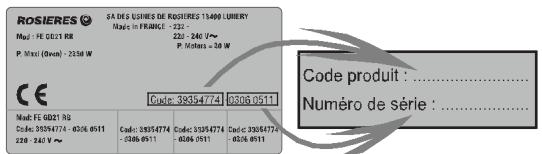 ROSIERES RF 4620,  RF4620IN,  RFT 5567 BAV,  RFT 5577 FAV - ATTENTION - 1