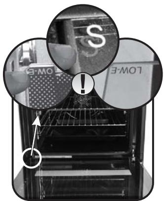 ROSIERES RF 4620,  RF4620IN,  RFT 5567 BAV,  RFT 5577 FAV - NETTOYAGE DE LA VITRE DU FOUR - 7