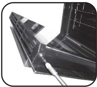 ROSIERES RF 4620,  RF4620IN,  RFT 5567 BAV,  RFT 5577 FAV - NETTOYAGE DE LA VITRE DU FOUR - 4