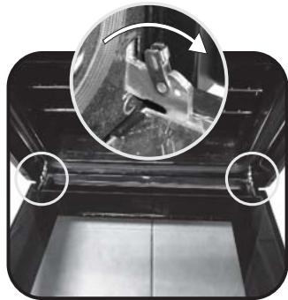 ROSIERES RF 4620,  RF4620IN,  RFT 5567 BAV,  RFT 5577 FAV - NETTOYAGE DE LA VITRE DU FOUR - 1