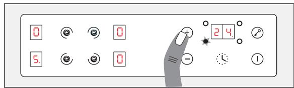 ROSIERES RVE 6440 - • PROGRAMMING A COOKING ZONE - 2