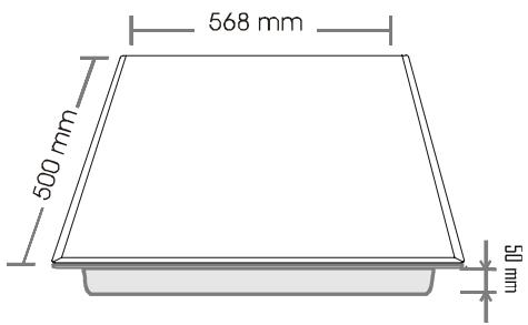 ROSIERES RVE 6480 - • VITROCERAMIC HOB WITH SENSITIVES TOUCHES - 1