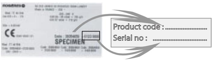 ROSIERES RVM 644 - Identification plate - 1