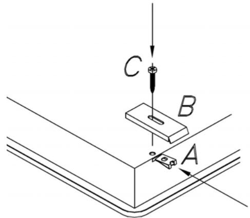 ROSIERES DVB11CPN - Fixing the cook top to the unit - 1
