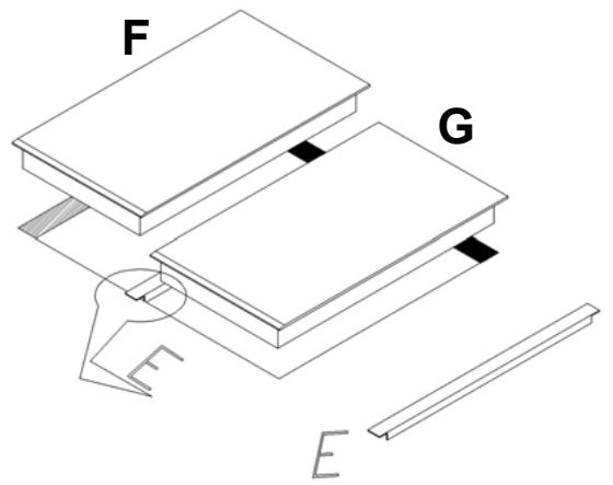 ROSIERES DVB11CPN - Juxtaposition de deux tables de cuisson domino ou plus - 1