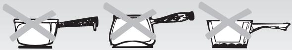ROSIERES RVEF74IN, RVEF 74 IN - • HOB COOKWARE ADVICE - 1