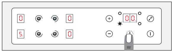 ROSIERES RVM 634 RVM 644 - PROGRAMMING A COOKING ZONE - 1