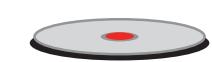 ROSIERES TC04 - RAPID SELF-PROTECTING ELECTRIC HOT PLATE (with a red dot in the centre) - 1