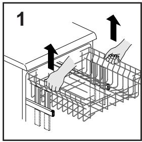 ROSIERES RLI 920 - ADJUST BASKET TO THE LOWER POSITION: - 1