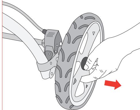 JANE POWERTWIN PRO - ENTFERNEN DER HINTERRÄDER - 1