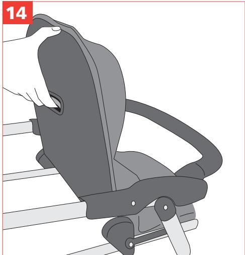 JANE POWERTWIN PRO - EINSTELLUNG DER RÜCKENLEHNEN - 1