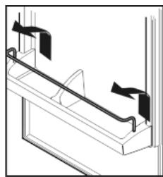 LIEBHERR CT 3306 COMFORT - Déplacer les balconnets de contre-porte - 1