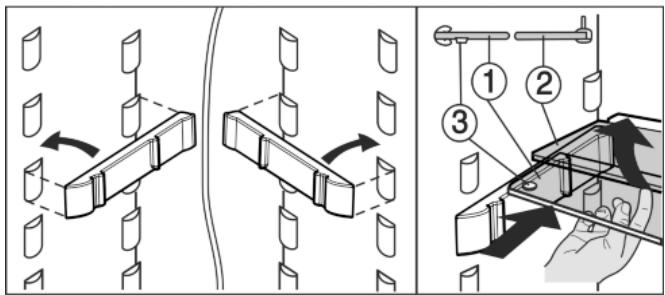 LIEBHERR CT 3306 COMFORT - Utiliser la tablette de rangement composée de deux parties - 1