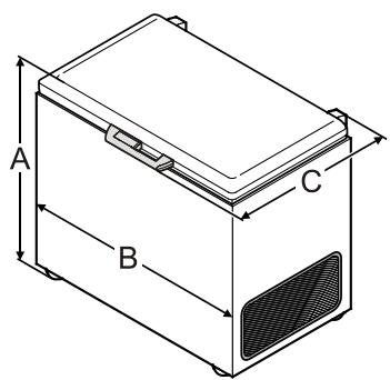 LIEBHERR GT 3032-21,  GT3032-22,  GT3032-22 - Dimensions (mm) - 1
