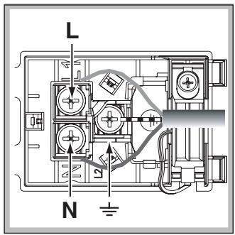 SCHOLTES FL 836 XA - Anschluss des Netzkabels - 2