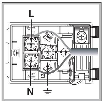 SCHOLTES FL 836 XA - Fitting the power supply cable - 2