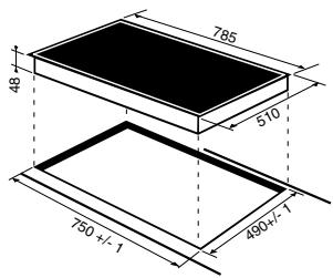 SCHOLTES TI 7624 400 - Fitting the appliance - 4